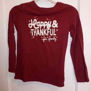 Cat & Jack Burgundy Long Sleeve Shirt L